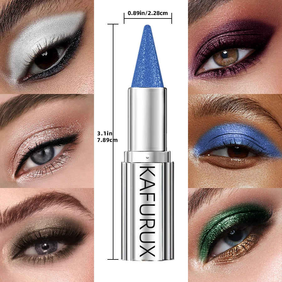 12 Colors Metallic Eye shadow Pencil Glitter