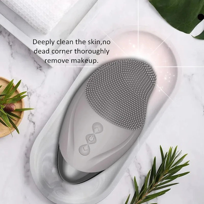 USB Facial Rechargeable Silicone Cleansing Brush