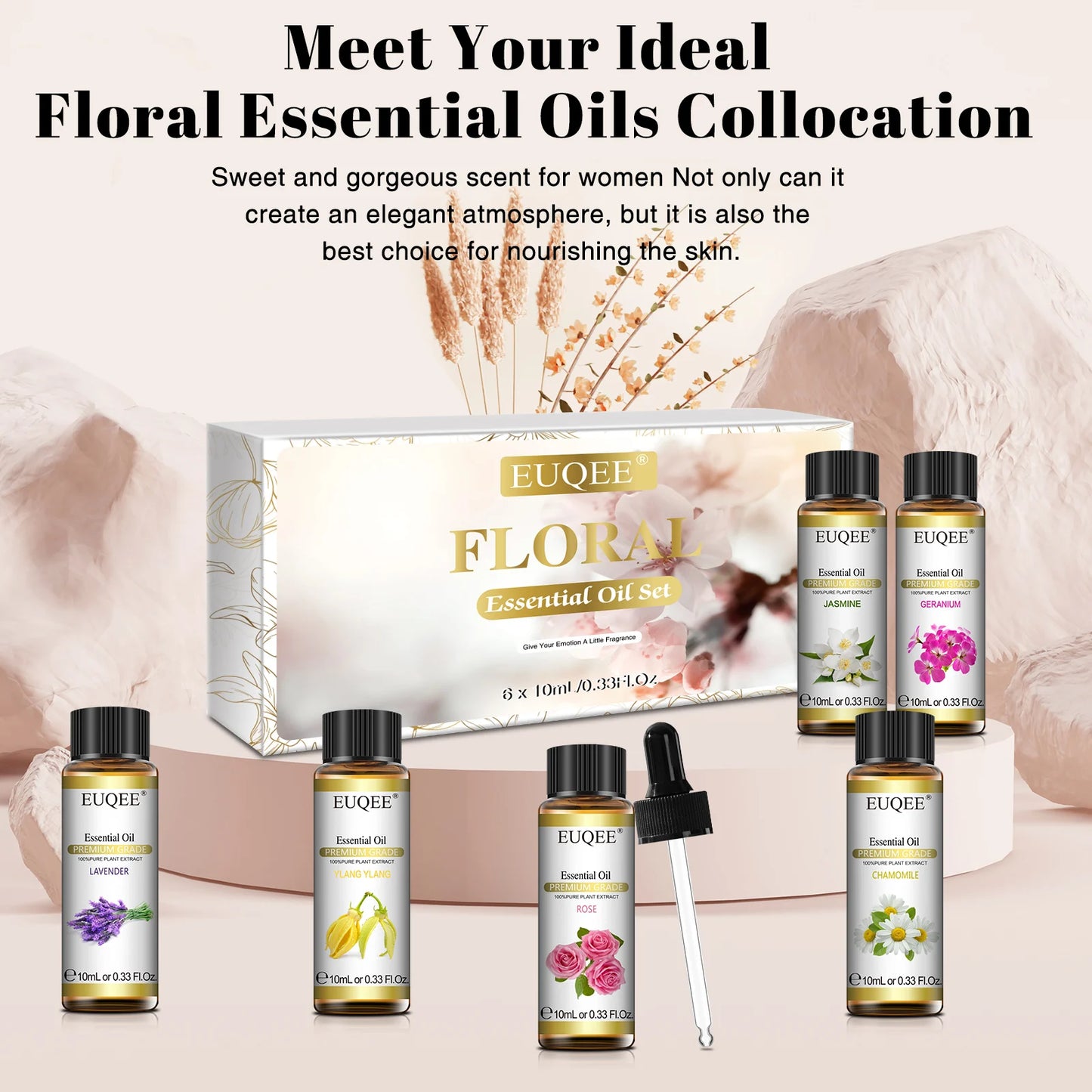 6 Bottles Floral Series Essential Oils Set Candle Making