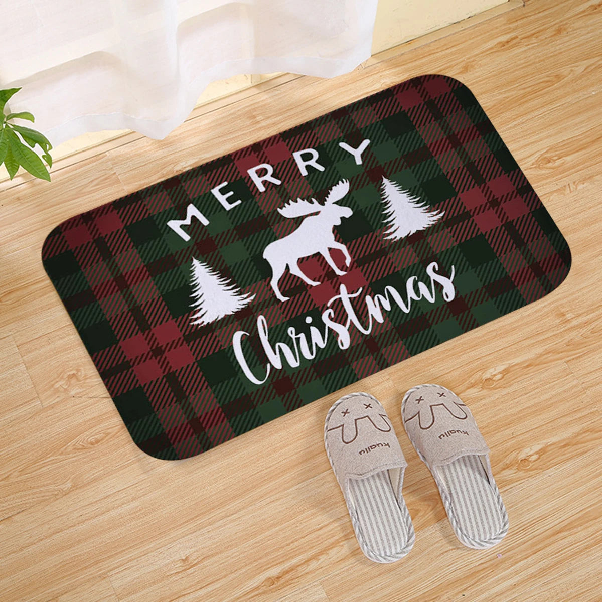 Christmas Door Mat Santa Claus