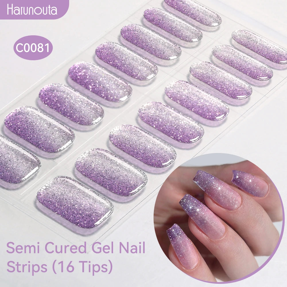 Gradient Semi Cured Gel Nail Strips