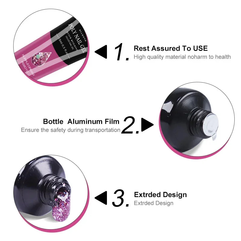 Nail Gel Polish Kit Set With UV LED Lamp Dryer