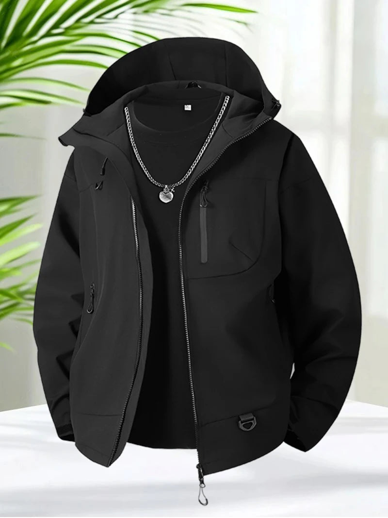 Windbreaker Hooded Zip Up Hiking Jackets