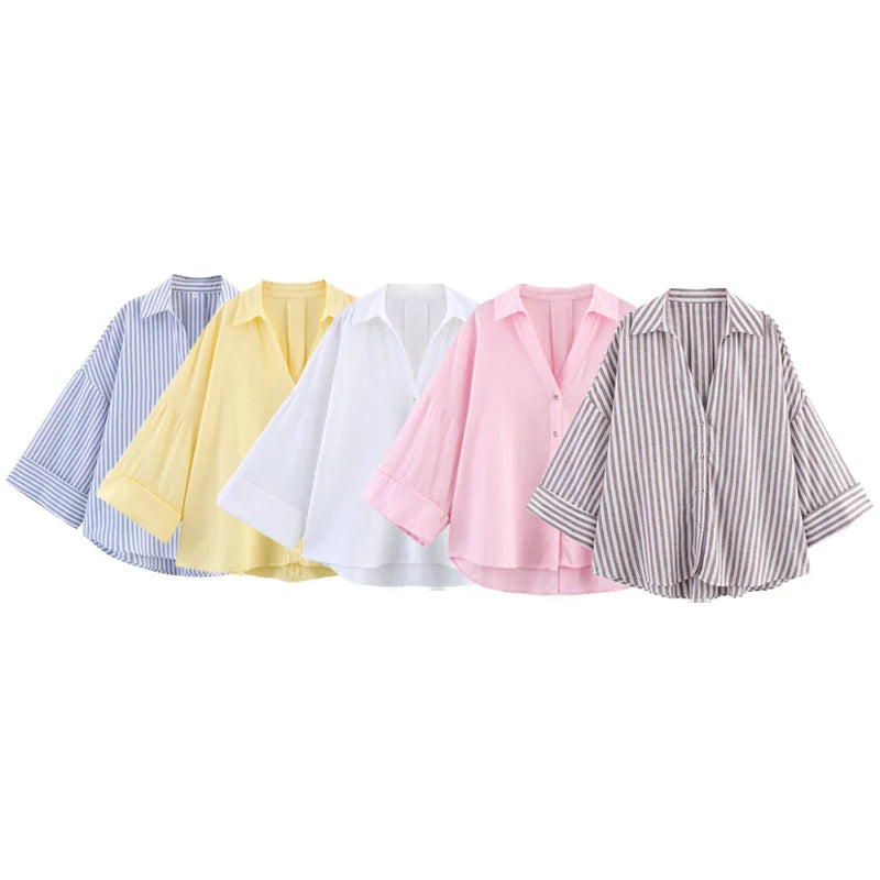 Women's Shirt Elegent Blouse Summer Shirt