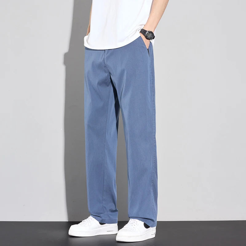 Summer Thin Men's Soft Lyocell Casual Pants