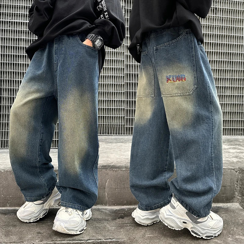 Children Vintage Baggy Denim Pants