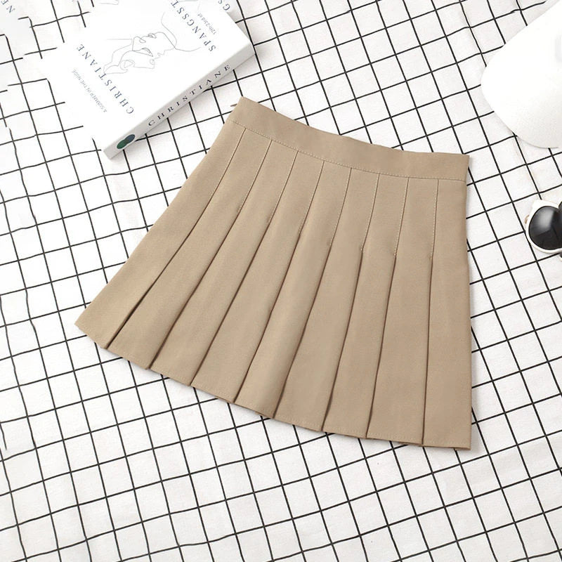 Women's Korean Style Skirt For School Girl Uniform