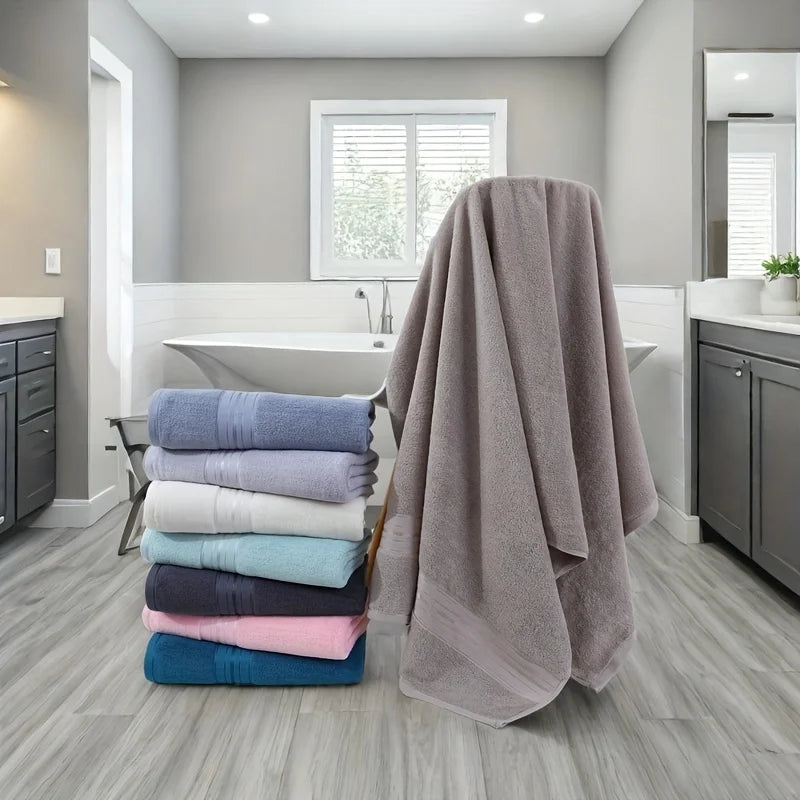 6pcs Bath Towels Set Cotton 2pcs Washcloths 2pcs Hand Towels 2pcs Bath Towels Absorbent Quick-drying Soft for Bathroom Hotel