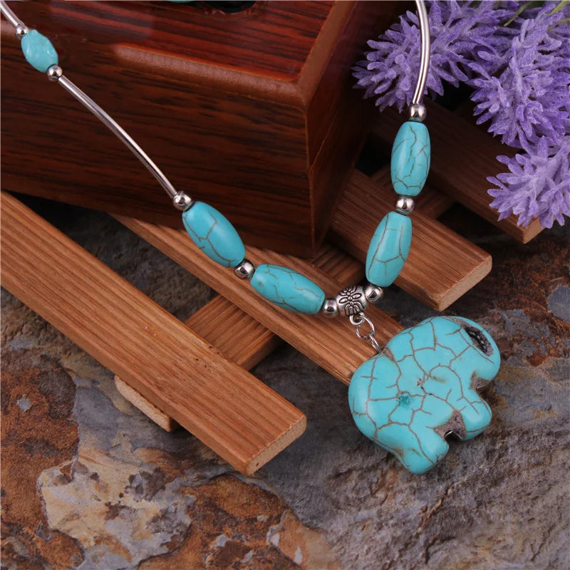 Big Statement Natural Stone Beads Hearts Necklaces
