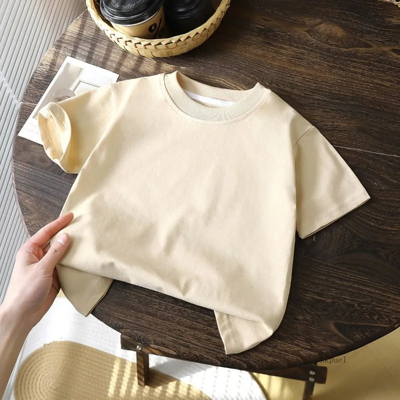 Children's Elegant Cotton T-shirt Tops