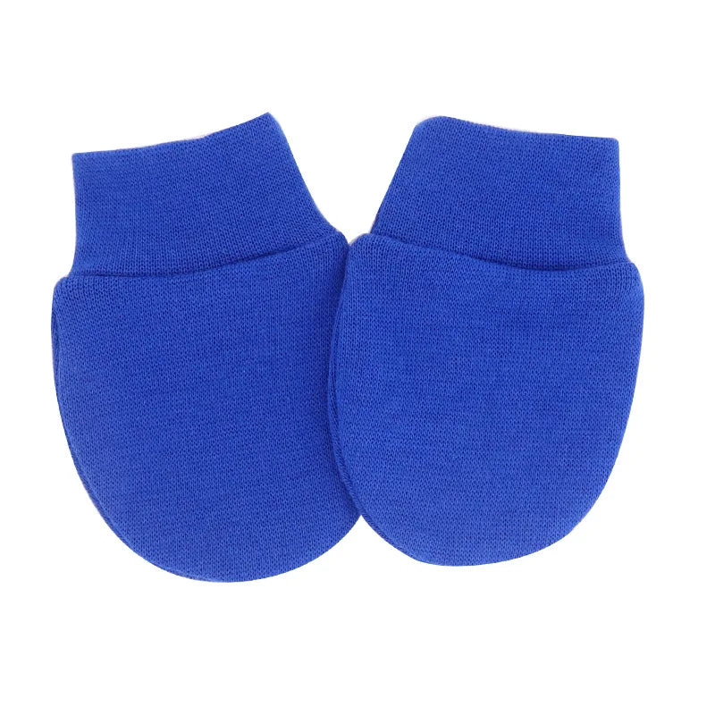 2pcs Baby Anti Scratching Soft Cotton Gloves+Mittens