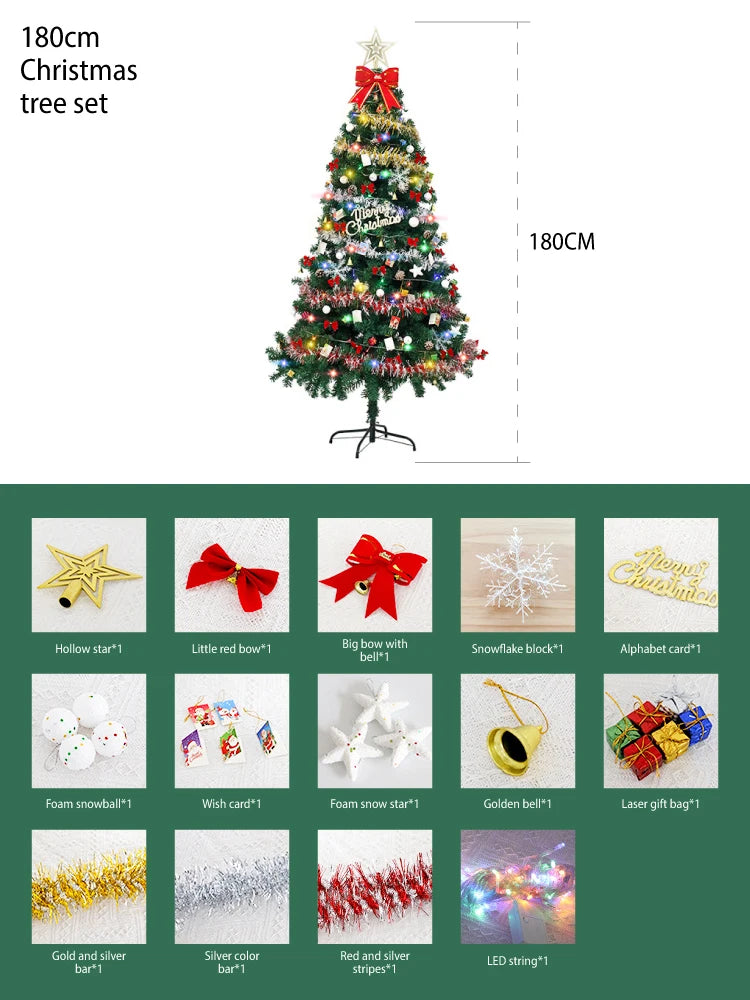 150/180/210cm PVC Artificial Xmas Tree