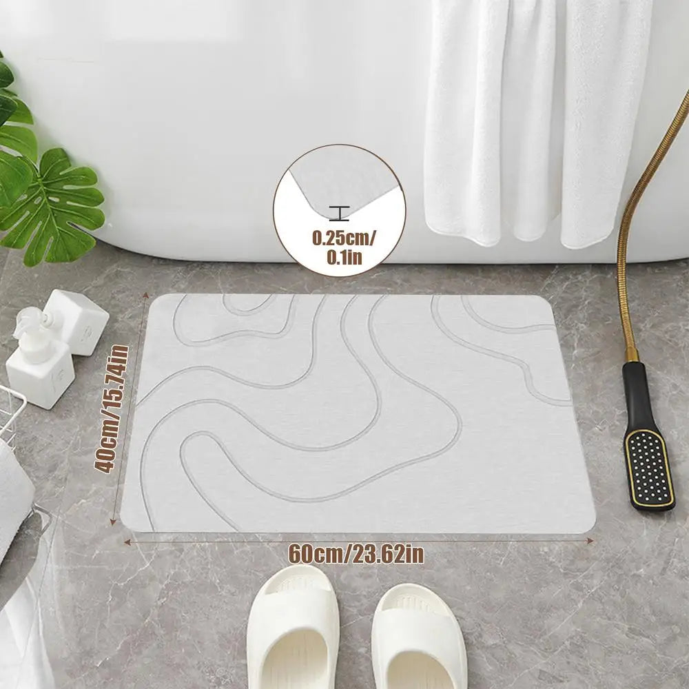 Quick drying Stone Bath Mat