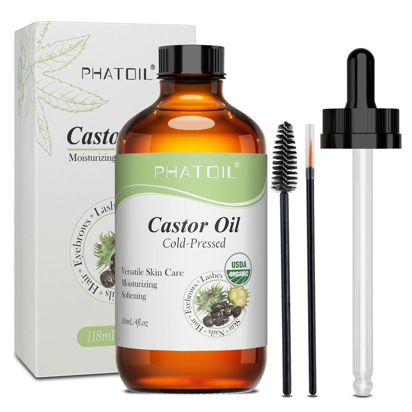 Organic Castor oil,Cold Pressed Unrefined Essential Oil