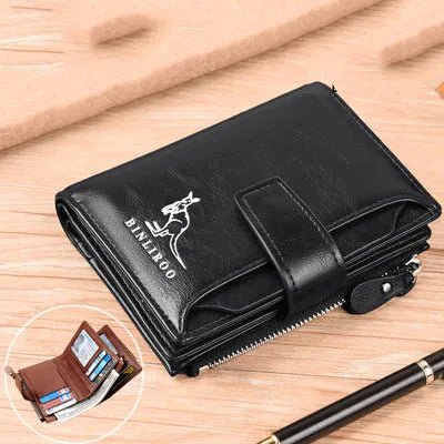 Leather Men's Luxury Zipper wallet