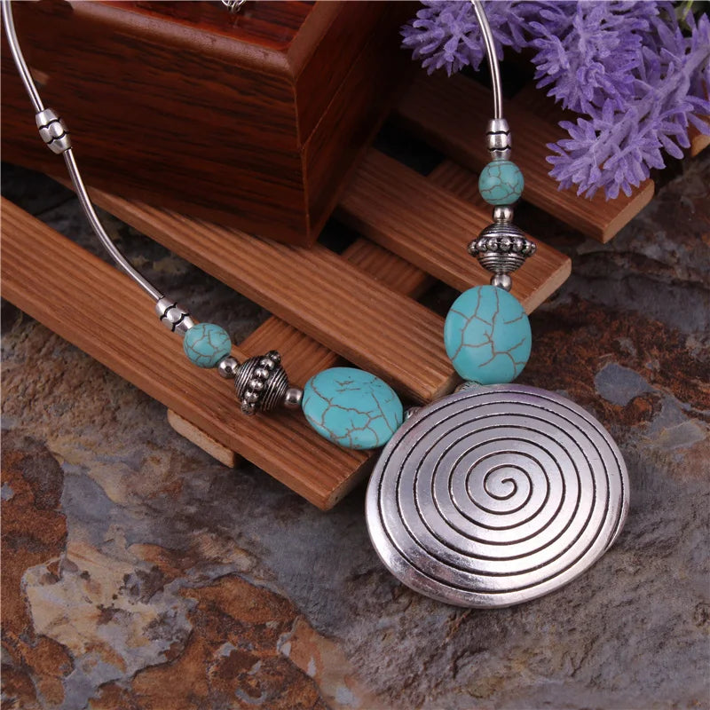 Big Statement Natural Stone Beads Hearts Necklaces