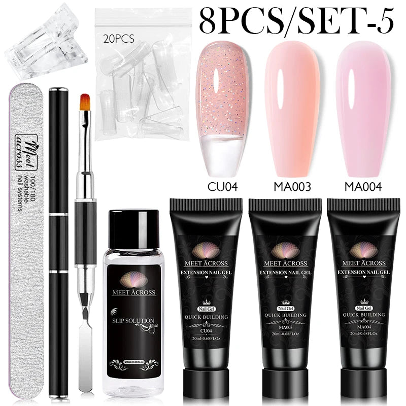 Extension Nail Gel Polish Set