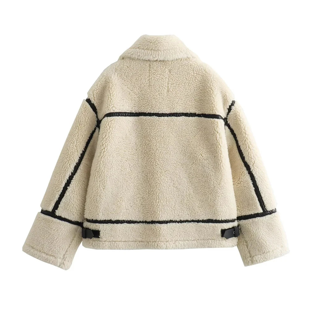 Women's Artificial Fur Effect stylish Jacket
