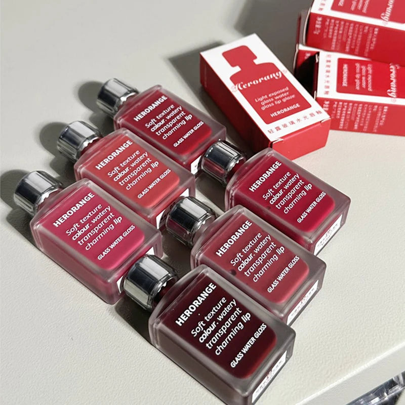 Light Glass-Like Lip Lacquer Smudge-Proof