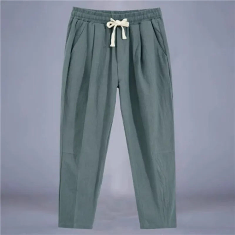 Men's Cotton Linen Breathable trousers casual wear