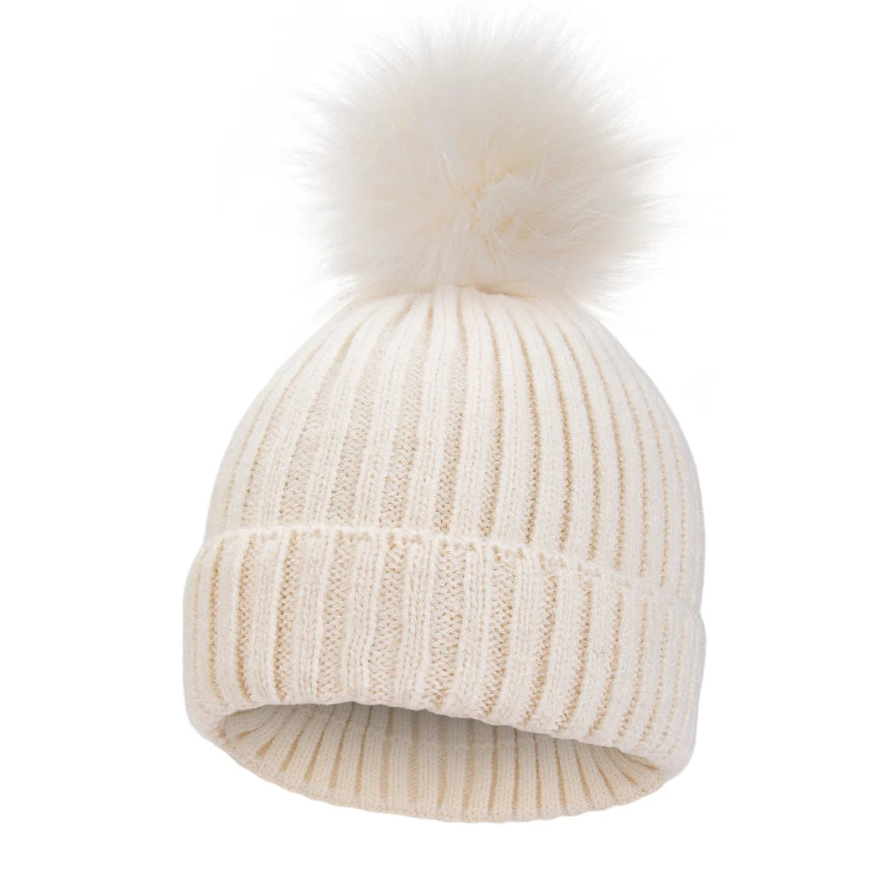 Big Pompom Cute Beanies Caps