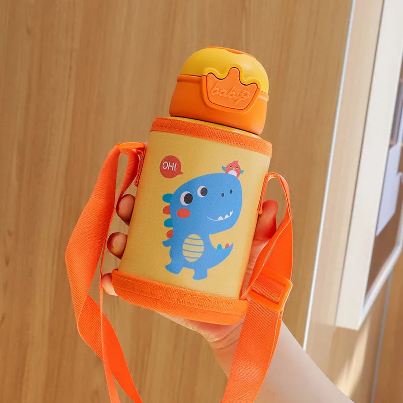 500ml Unicorn Kids Thermos Bottle Cute Children's Thermal Water Bottle Stainless Steel Thermos Mug For Student Water Cup