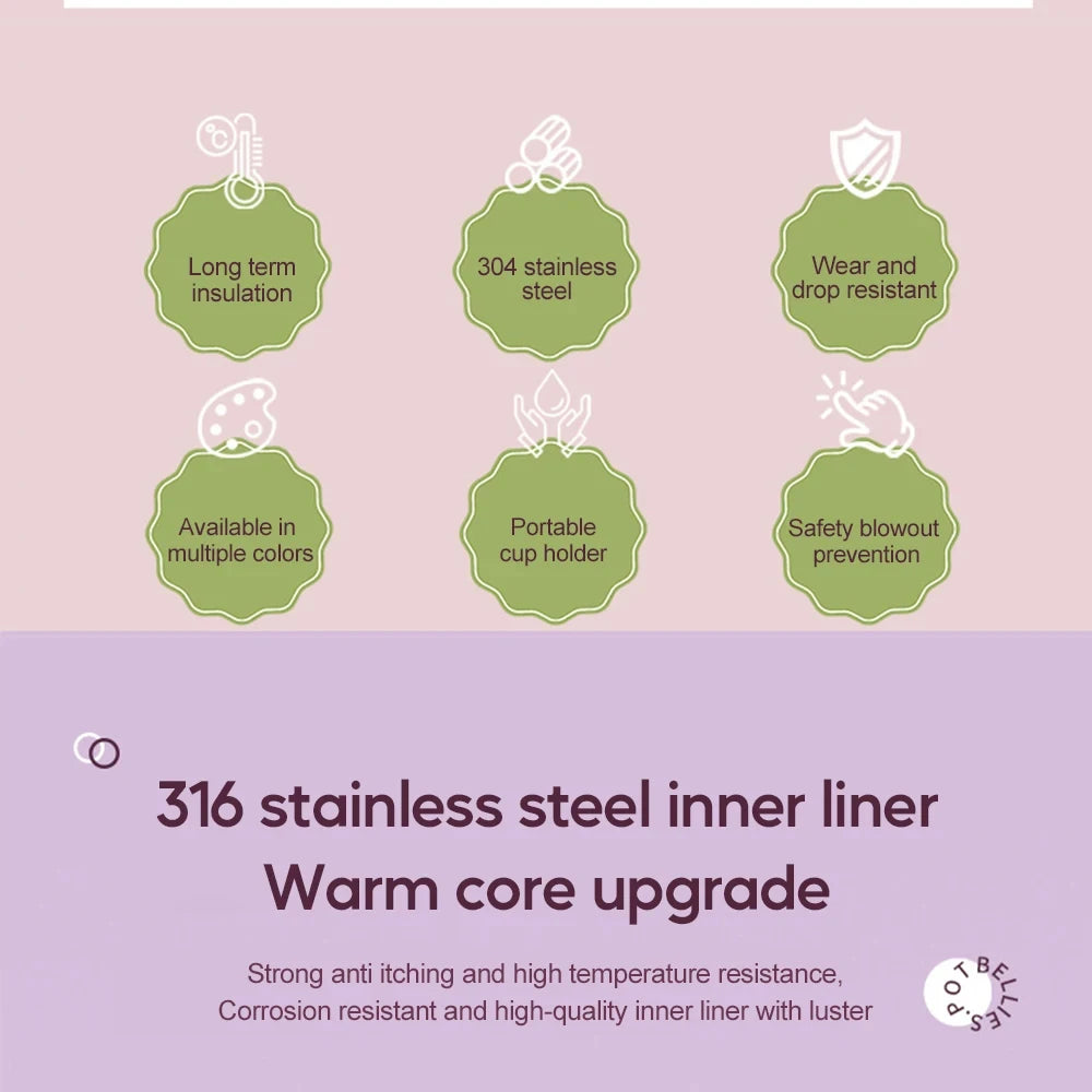 500ml Unicorn Kids Thermos Bottle Cute Children's Thermal Water Bottle Stainless Steel Thermos Mug For Student Water Cup