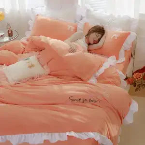 Winter Thickened Warm Four-piece Set