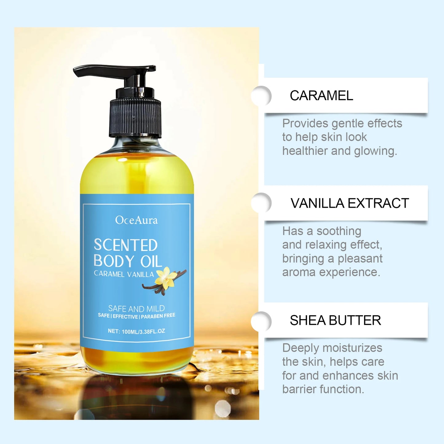 Vanilla Body Massage Oil