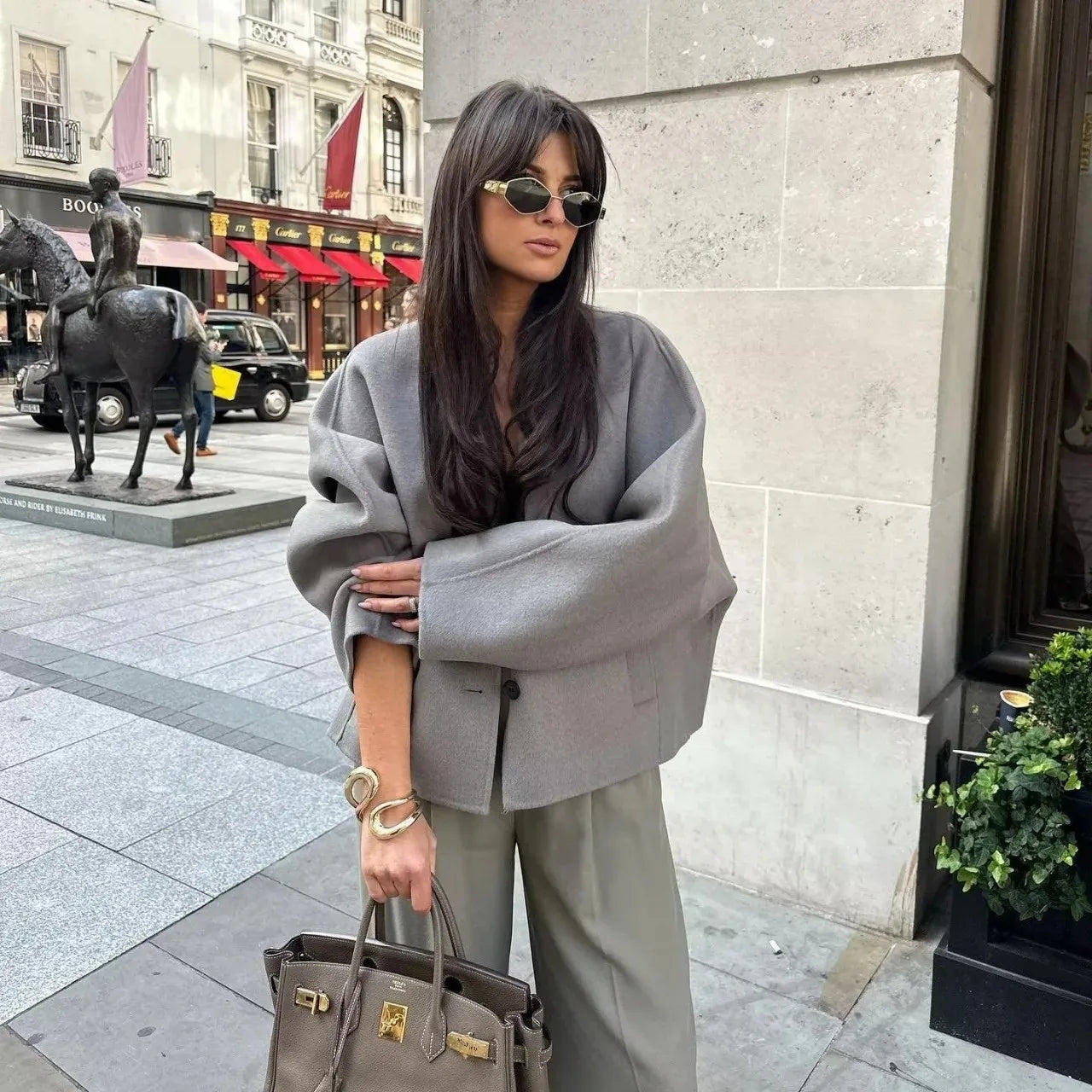 New Style Women's Woolen Top Cross-border Jacket