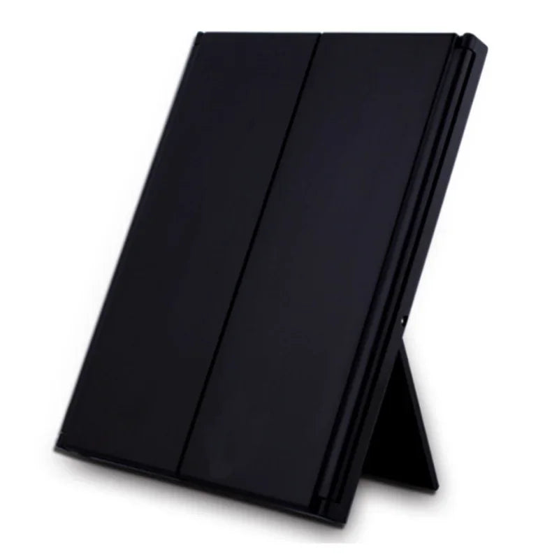 Portable Three-Sided LED Makeup Mirror