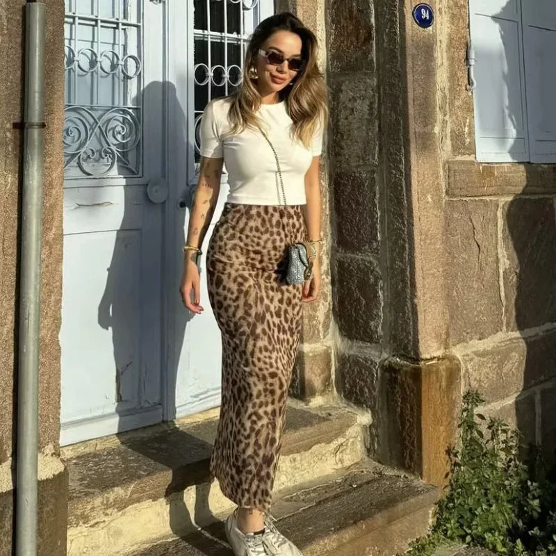 Women Vintage Fall Stylish Long Elegant Skirt