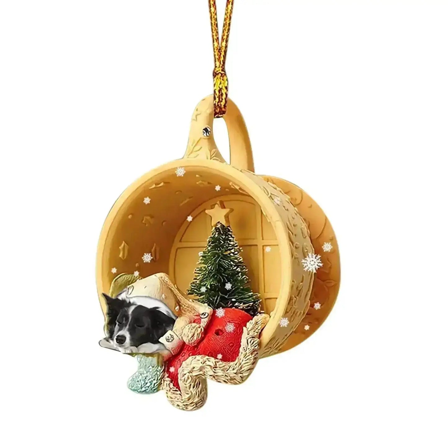 Christmas Tree Pendant Dog Animal Drop