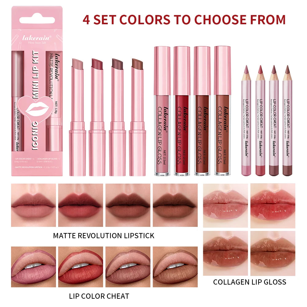 Lip liner&Lipstick Lip Gloss Set