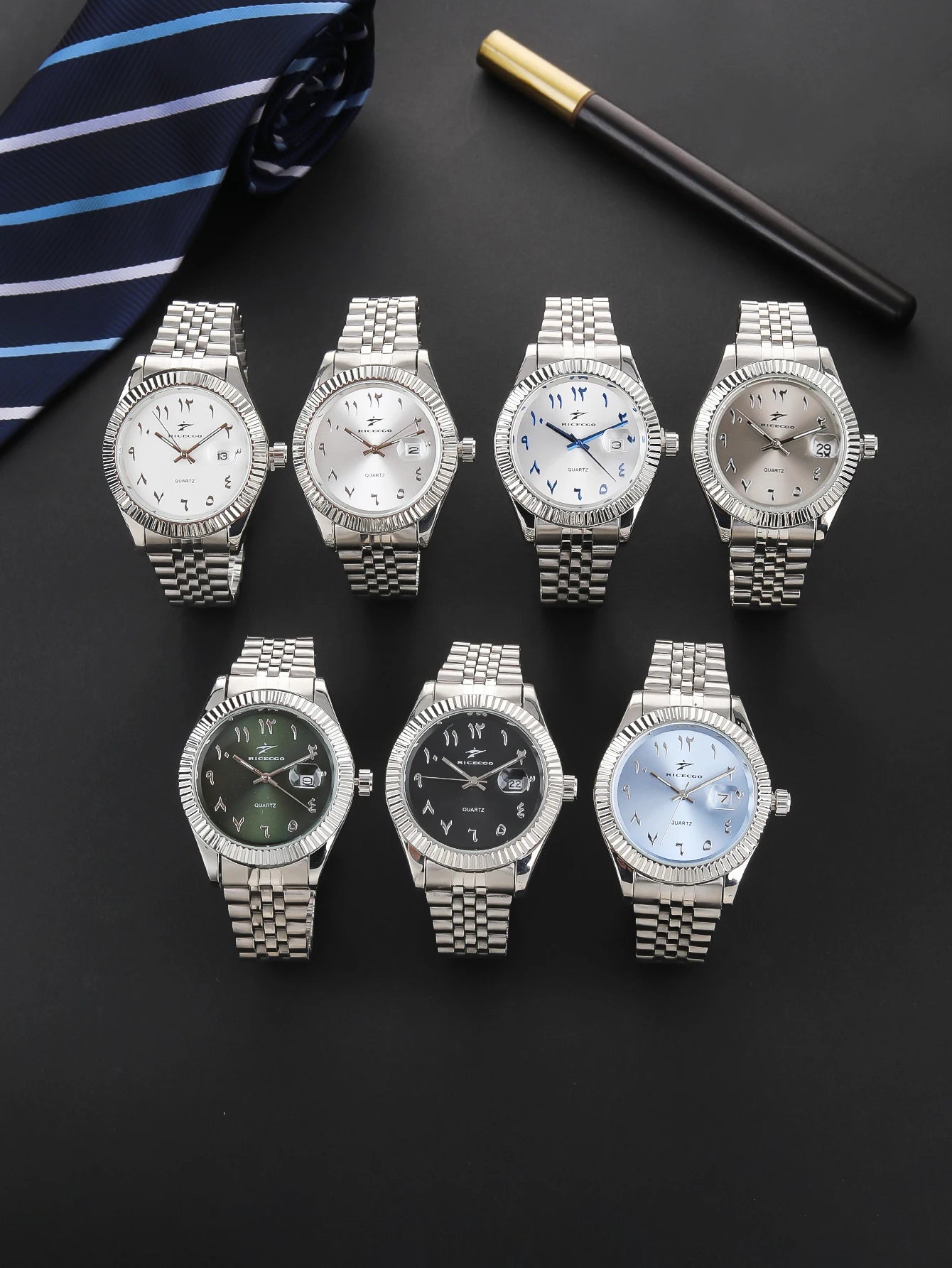 Sports Stainless Steel Wristwatch