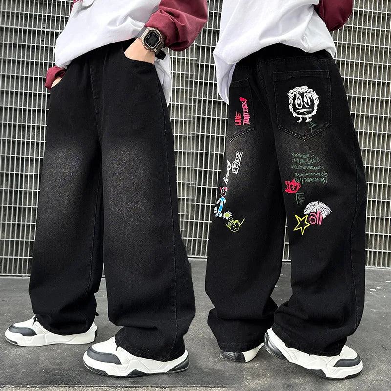 unisex Denim Straight Pant