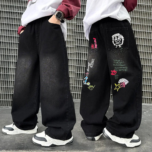 unisex Denim Straight Pant