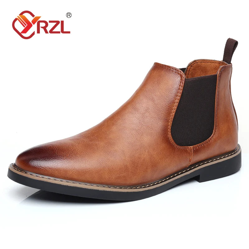 Men Chelsea Retro Comfortable PU Leather boots