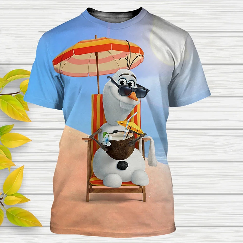 Funny Frozen Cartoon 3D Print T Shirt