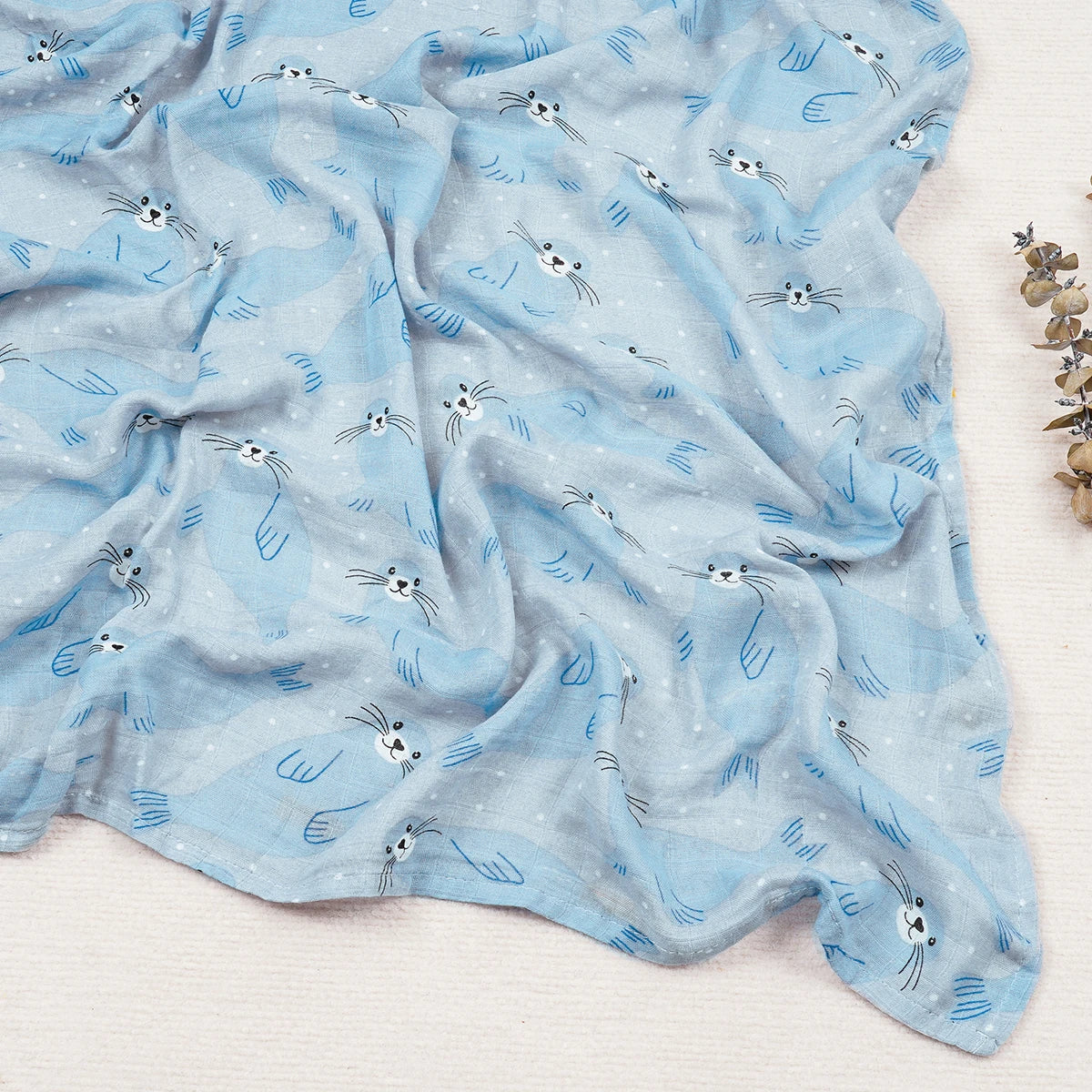 Cute Soft Print Baby Towel Wrap