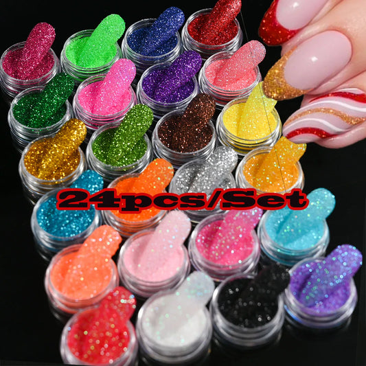 Sparkly Holographic Fine Sugar Nail Powder