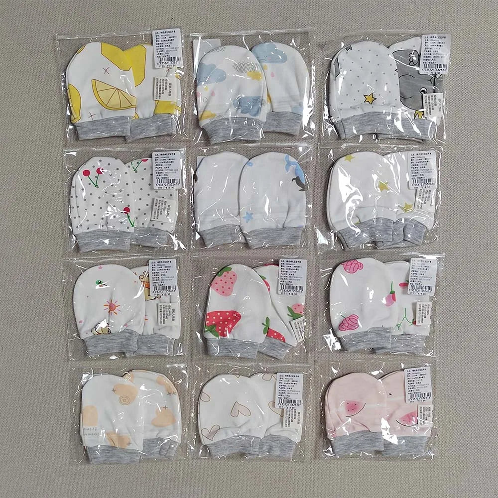 5 Pairs/Set Baby Cotton Soft Mitten Newborn
