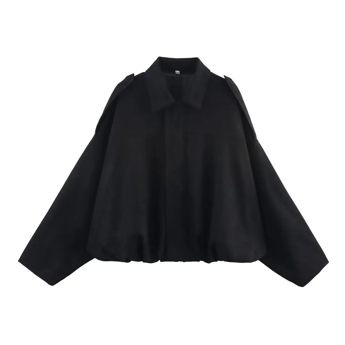 women's suede texture lapel shoulder bomber jacket
