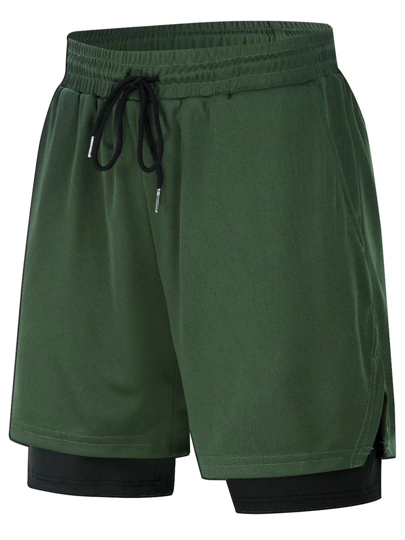 2-in-1 Men's Performance Running Gym & Training shorts