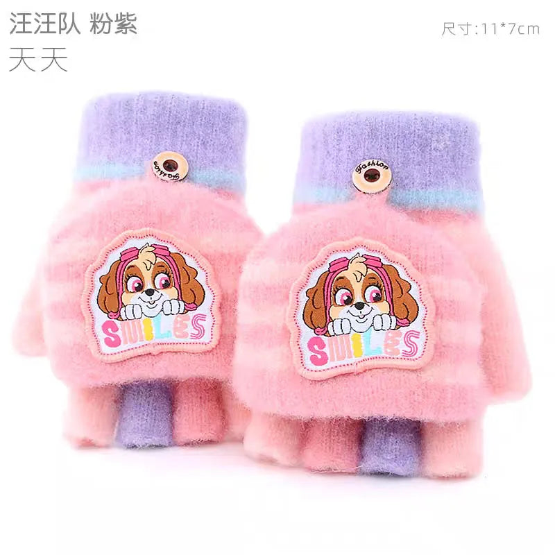Genuine Paw Patrol Baby Knitted Flip fingers Gloves