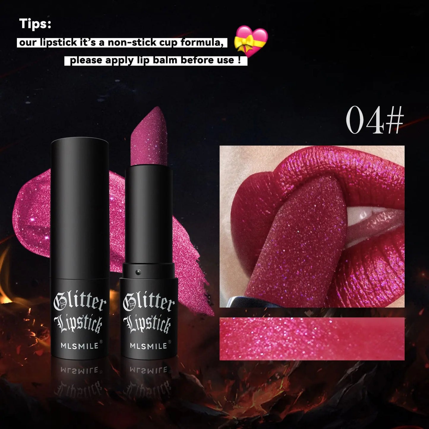 7 Colors Glitter Lipstick