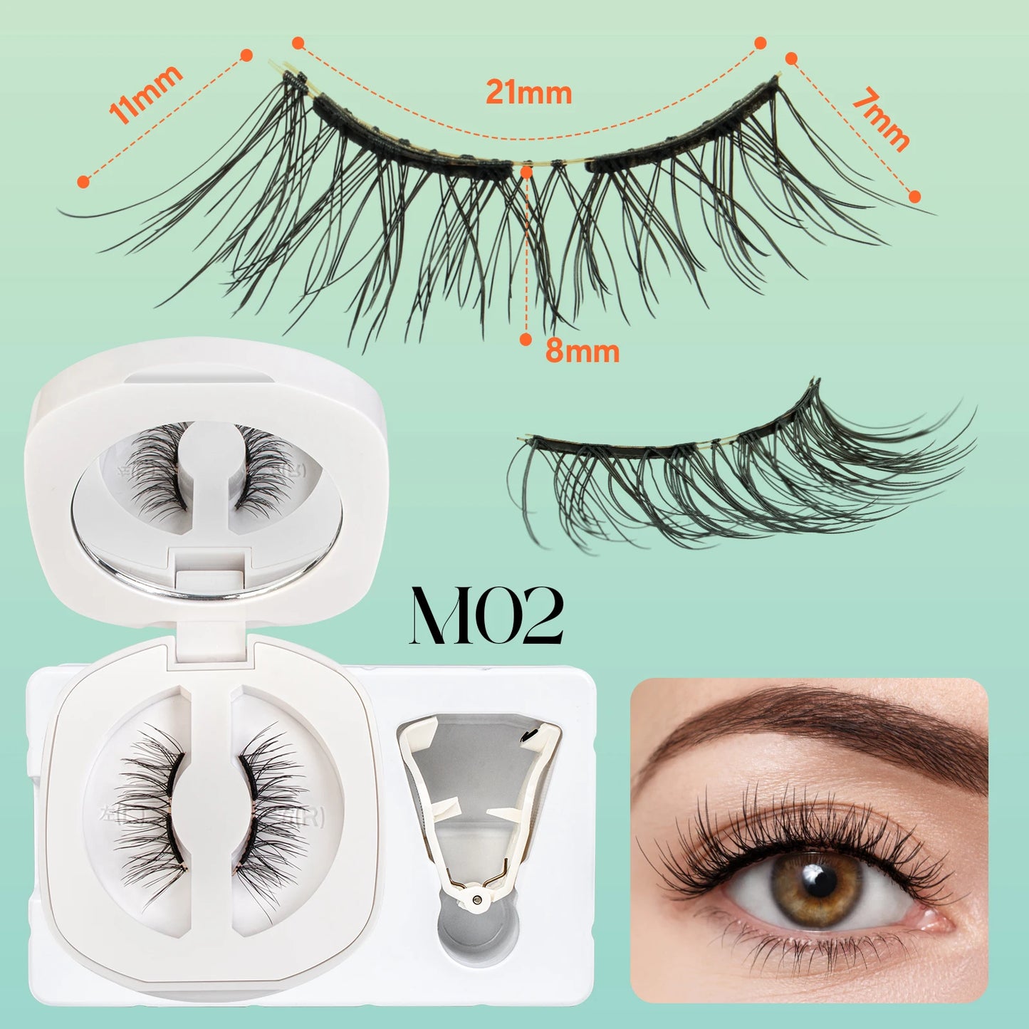 Magnetic No Glue Needed Reusable Eyelashes