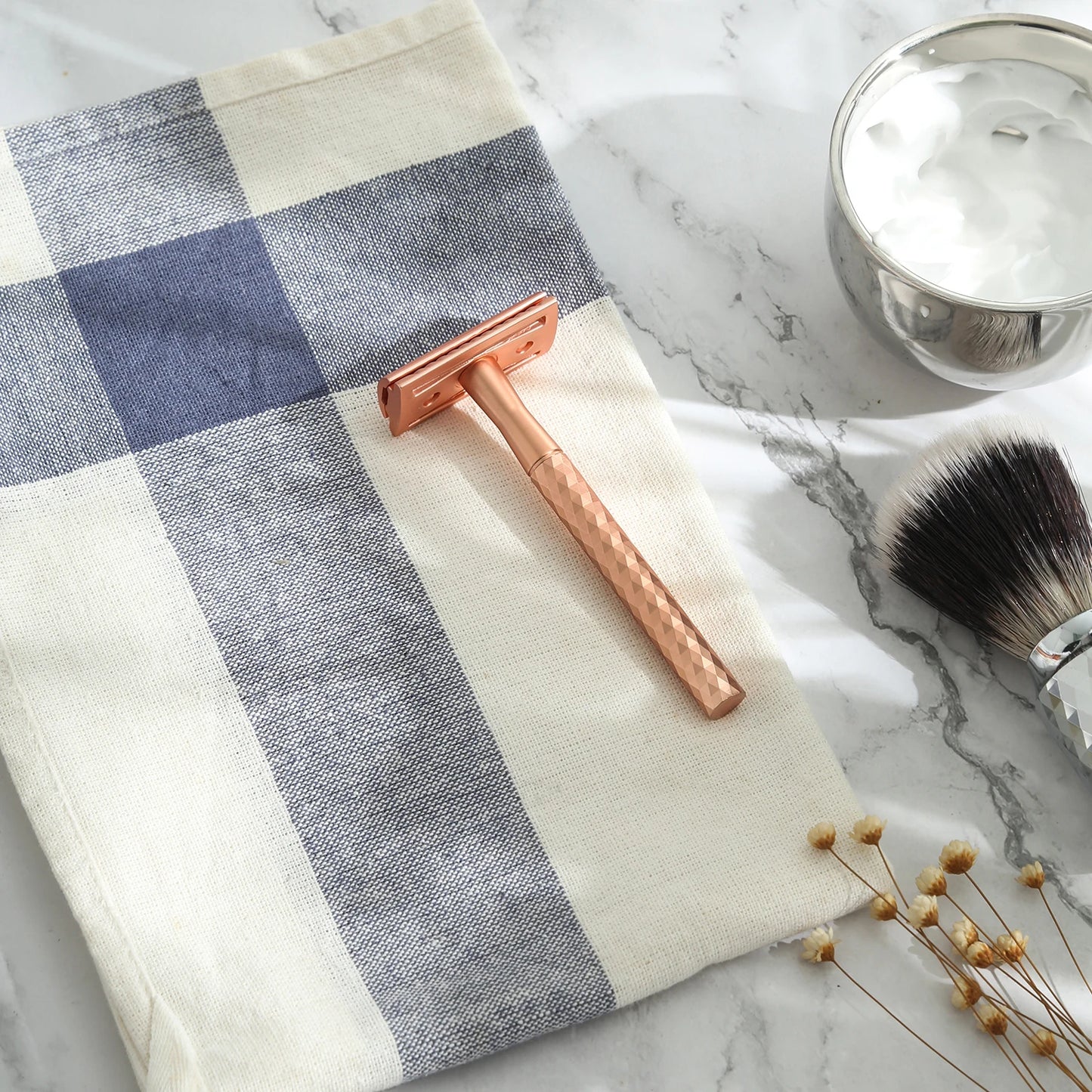 Safety Razor with Stainless Steel Handle