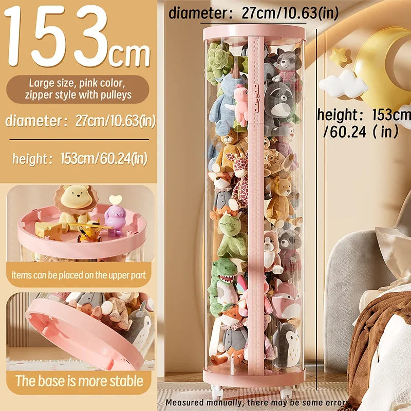 Transparent Doll Storage Box