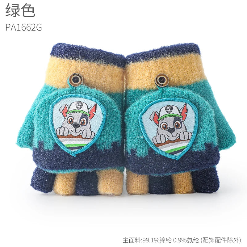 Genuine Paw Patrol Baby Knitted Flip fingers Gloves